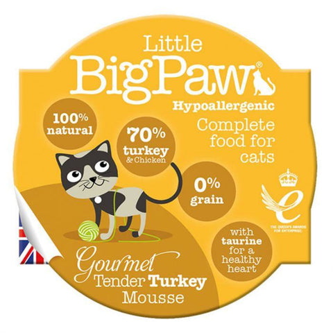 Little Big Paw Gourmet Turkey Mousse 85g - Cat Food