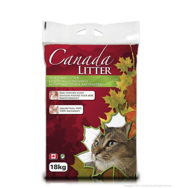 Canada Litter Clumping Cat Litter 18kg - Unscented - Litter 