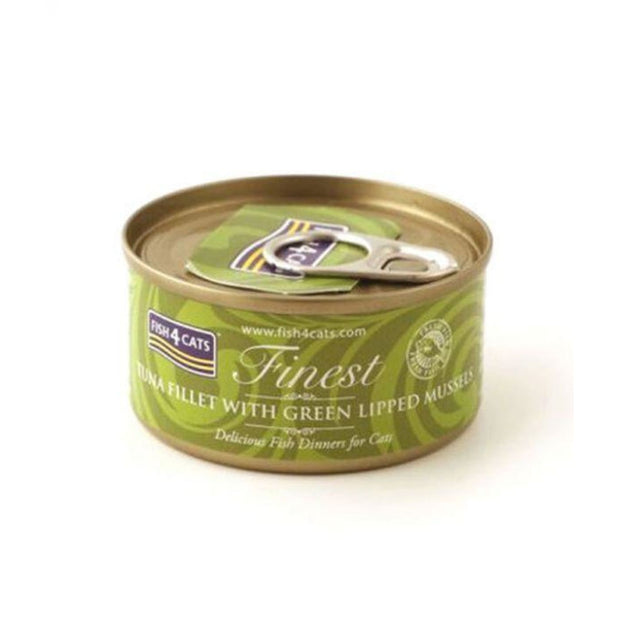 Fish4Cats Finest Tuna Fillet with Green-Lipped Mussel (70g 