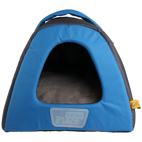 GiGwi Place Canvas Pet House - Blue - Cat Beds