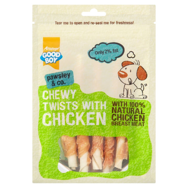GoodBoy Chewy Chicken Twists - 90g - Dog Treats