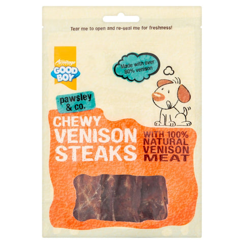 GoodBoy Chewy Venison Steaks - Dog Treats