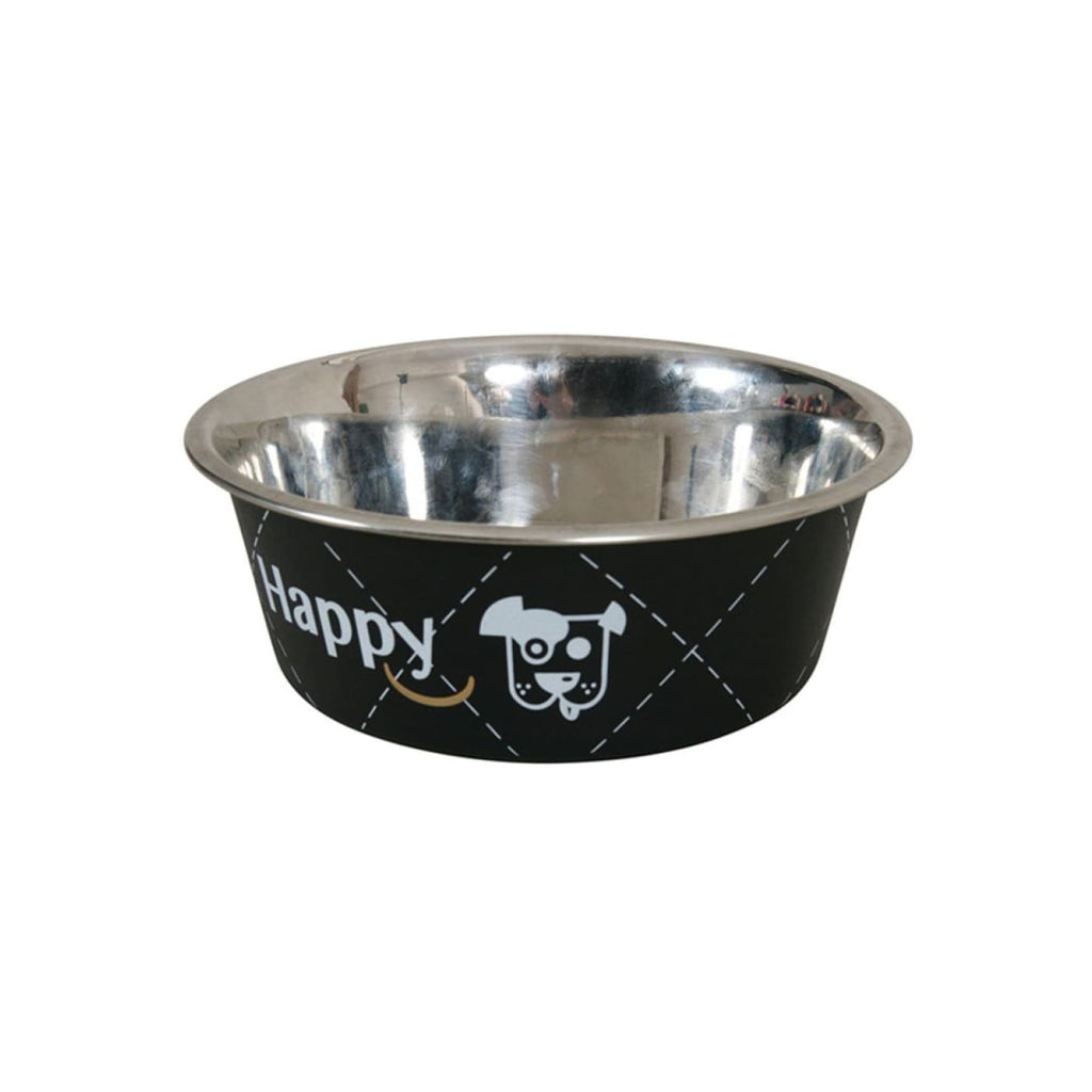 Happypets  Happy Stainless Steel Dog Bowls - Black – HappyPets