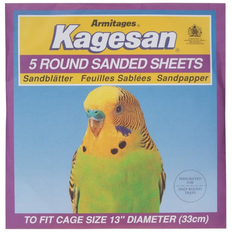Kagesan Round Sand Sheets - Purple (33cm) - Bird Cages & 