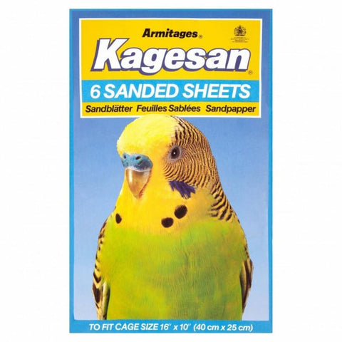 Kagesan Sand Sheet (40x25cm) - Blue - Bird Cages & Homes