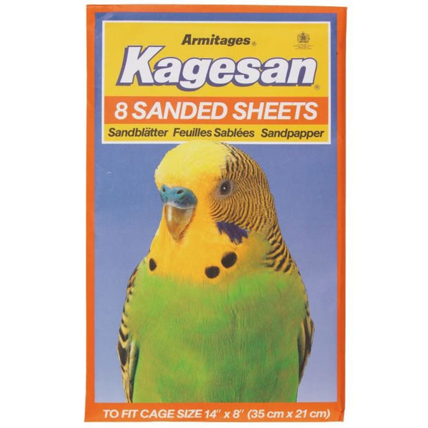 Kagesan Sand Sheets (35x21cm) - Orange - Bird Cages & Homes