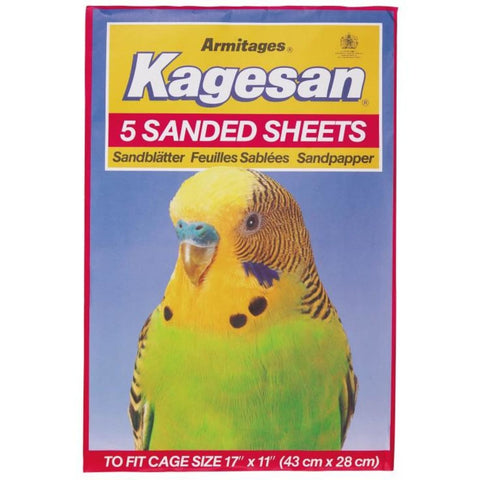 Kagesan Sand Sheets (43x28cm) - Red - Bird Cages & Homes