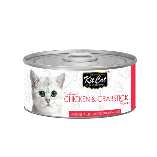 Kit Cat Super Premium Deboned Chicken with Crabsticks (80g) 