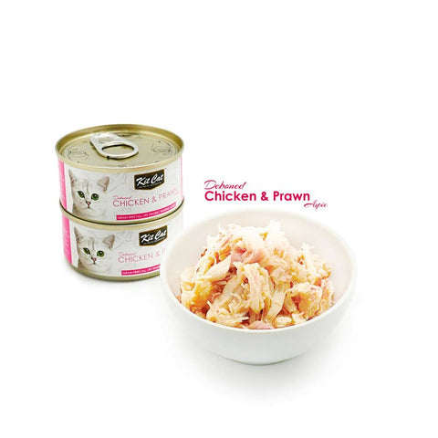 Kit Cat Super Premium Deboned Chicken with Prawn (80g) - Cat
