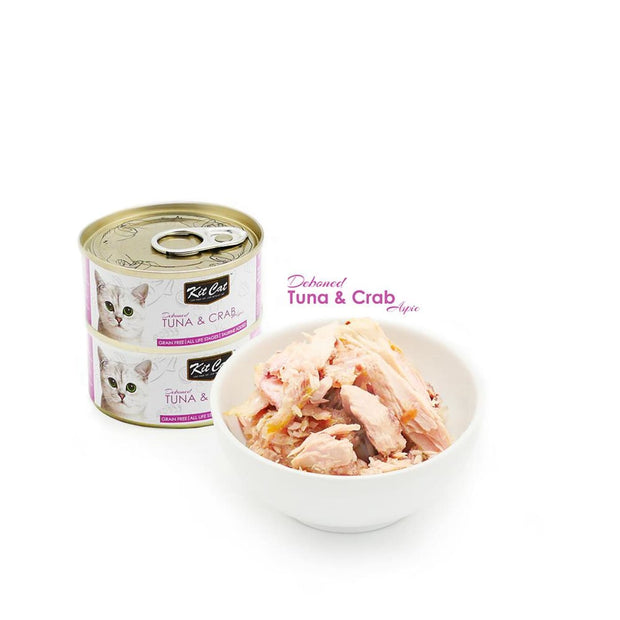 Kit Cat Super Premium Deboned Tuna with Crab (80g) - Cat 