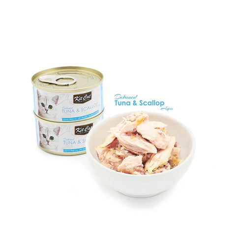 Kit Cat Super Premium Deboned Tuna with Scallops (80g) - Cat