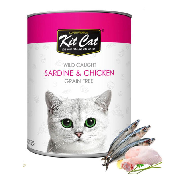 Kit Cat Wild Caught Sardines & Chicken Grain Free Loaf 