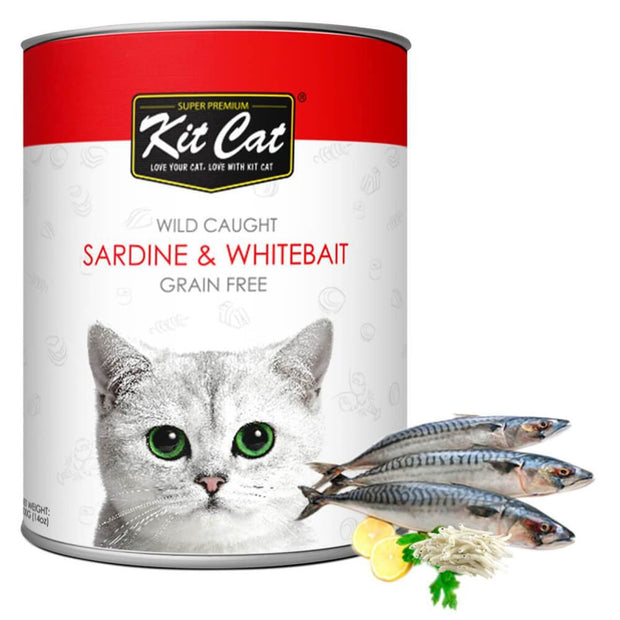 Kit Cat Wild Caught Sardines & Whitebait Grain Free Loaf 
