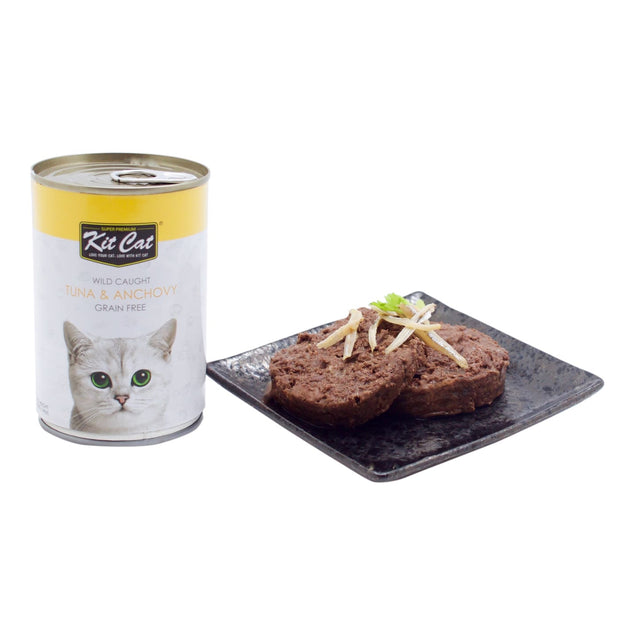 Kit Cat Wild Caught Tuna & Anchovy Grain Free Loaf (400g) - 