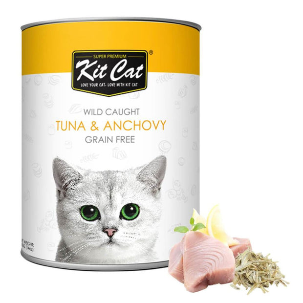 Kit Cat Wild Caught Tuna & Anchovy Grain Free Loaf (400g) - 