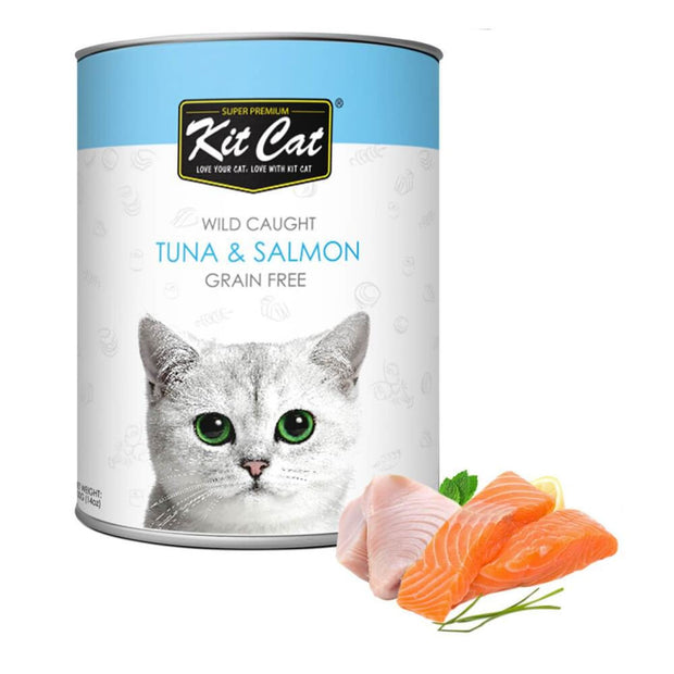 Kit Cat Wild Caught Tuna & Salmon Grain Free Loaf (400g) - 