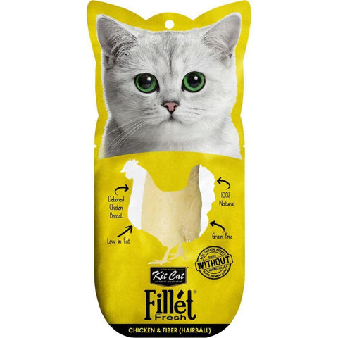 KitCat Gourmet Chicken & Fiber Fillet Fresh (Hairball 