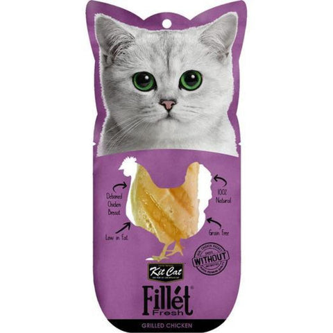 KitCat Gourmet Grilled Chicken Fillet Fresh - Cat Treats