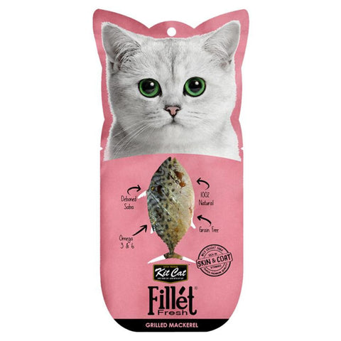 KitCat Gourmet Grilled Mackerel Fillets Fresh - Cat Treats