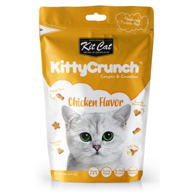 KitCat KittyCrunch Crunchy Cat Treats - Chicken (60g) - Cat 