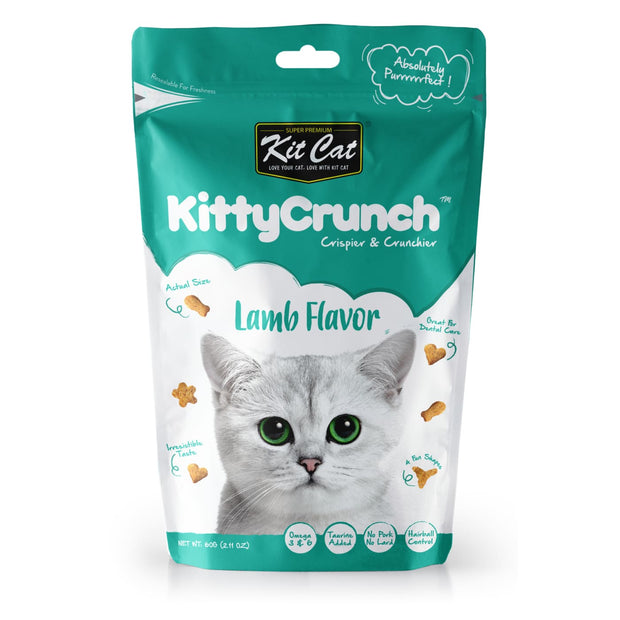 KitCat KittyCrunch Crunchy Cat Treats - Lamb (60g) - Cat 