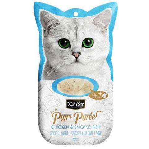 KitCat Purr Puree Chicken & Smoked Fish Puree - Cat Treats