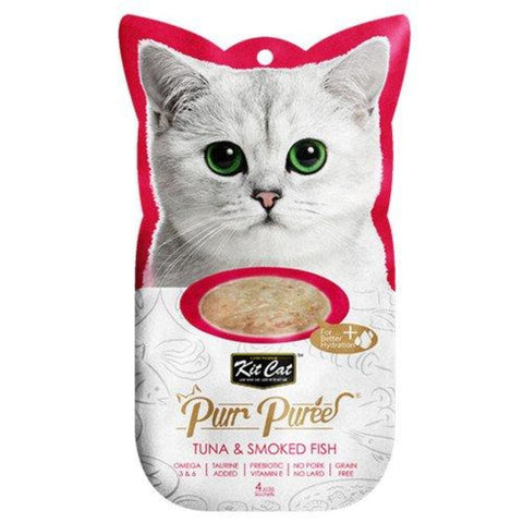KitCat Purr Puree Tuna & Smoked Fish Puree - Cat Treats