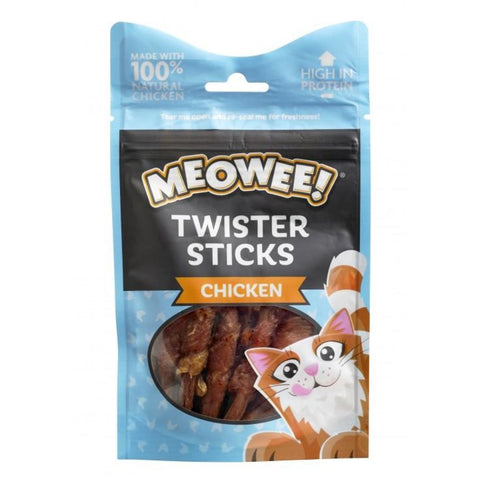 Meowee! Twister Sticks Chicken 7pcs - Cat Treats