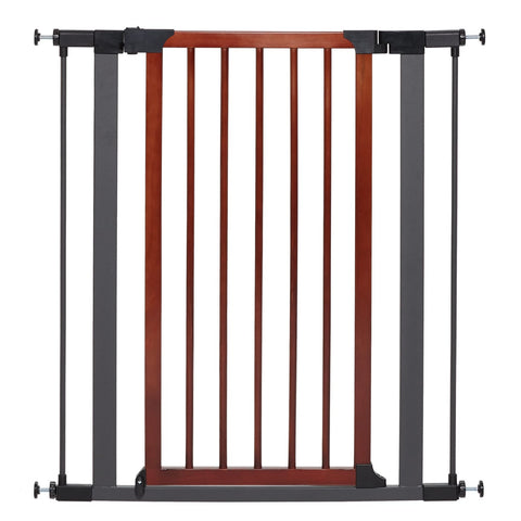 MidWest Decorative Wood & Graphite Steel Pet Gate - Beds 