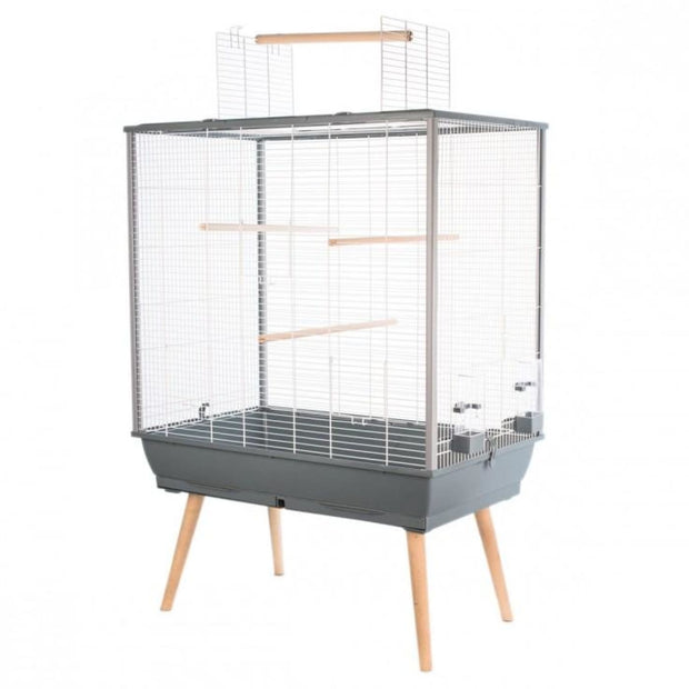 Neo Large Bird Cage by Zolux - Grey - Bird Cages & Homes