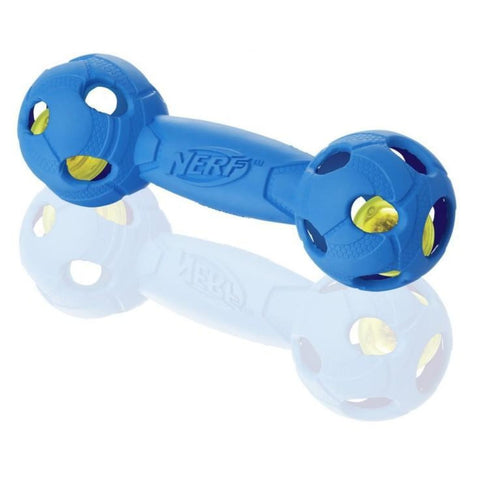 Nerf Dog Led Bash Barbell - Dog Toys