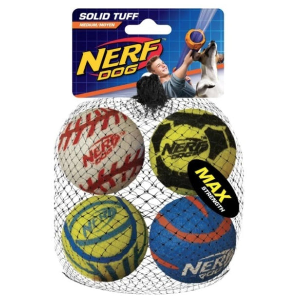 Nerf Dog Solid Tuff Sports Balls - Dog Toys