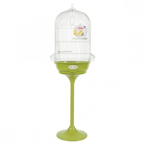 Noemie Arabesque Standing Bird Cage - Olive - Bird Cages & 