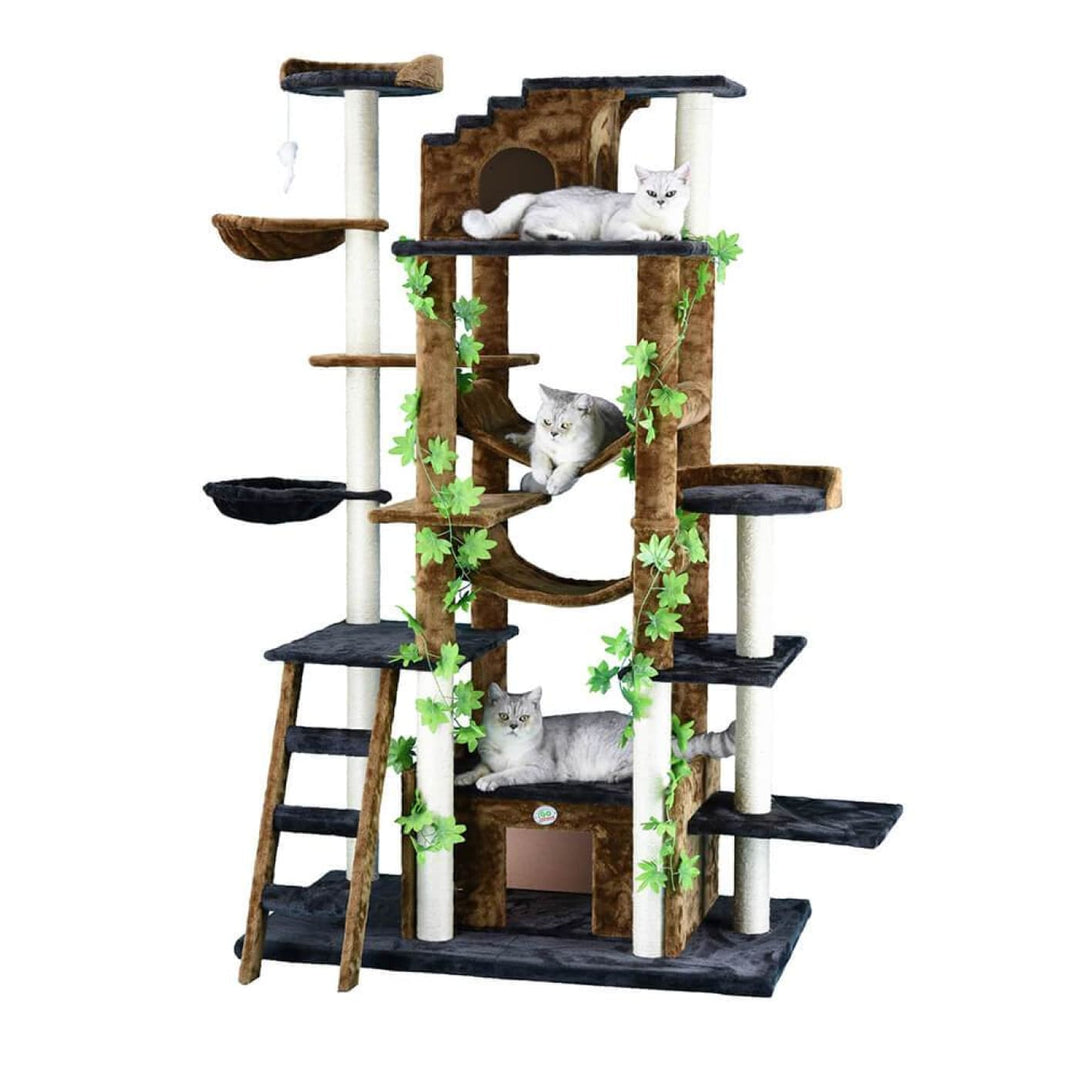 Happypets Go Pet Club Double Condo Forrest Cat Tree – HappyPets