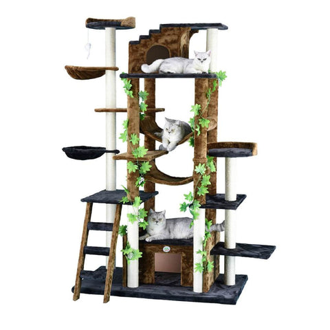 Go Pet Club Double Condo Forrest Cat Tree - Scratchers & 