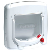 Pet Safe 4 Way Locking Deluxe Cat Flap - White - Beds & Cat 