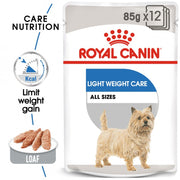 Royal Canin Canine Care Light Weight Care Wet Food Pouches (12x85g)