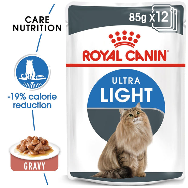 Royal Canin Feline Care Ultra Light in Gravy (12x85g 