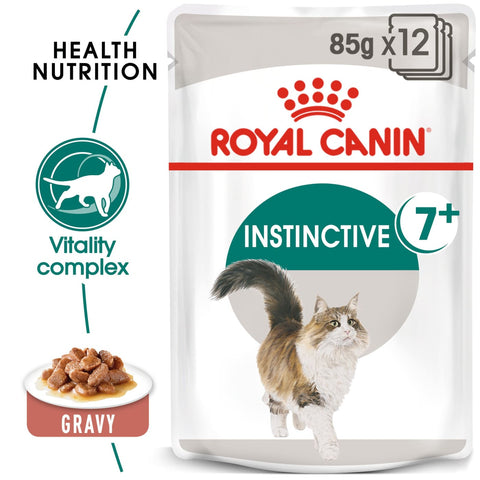 Royal Canin Instinctive 7+ in Gravy (12x85g Pouches) - Cat 