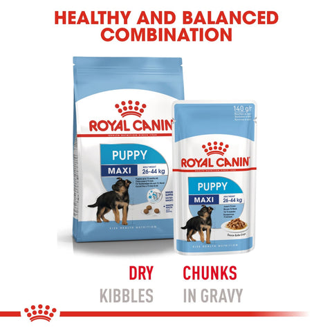 Royal Canin SHN Wet Food Maxi Puppy pouches (10x140g) - Dog 