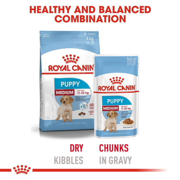 Royal Canin SHN Wet Food Medium Puppy Pouches (10x140g) - 