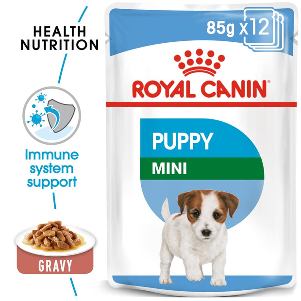 Royal Canin SHN Wet Food Mini Puppy Pouches (12x85g) - Dog 