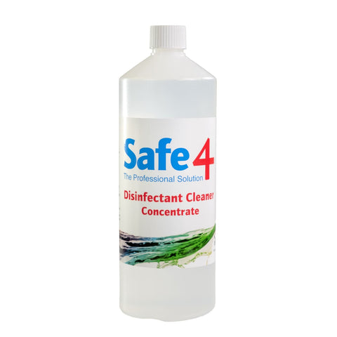 Safe4 Concentrated Disinfectant - Clear 900ml - First Aid