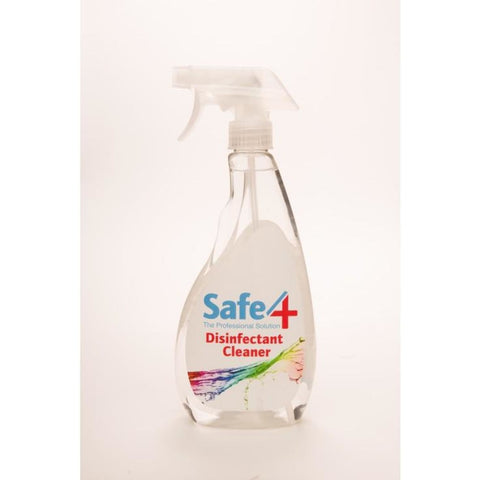 Safe4 Disinfectant Cleaner - Clear 500ml - First Aid