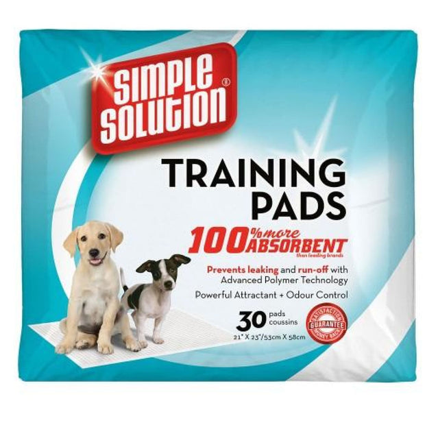 Simple Solution Puppy Training Pads - 30 Pads - Hygeine & 