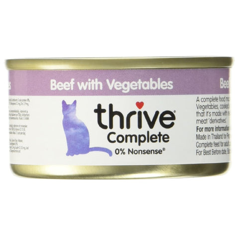 Thrive Cat Complete Beef with Vegetables 75g - Cat Food
