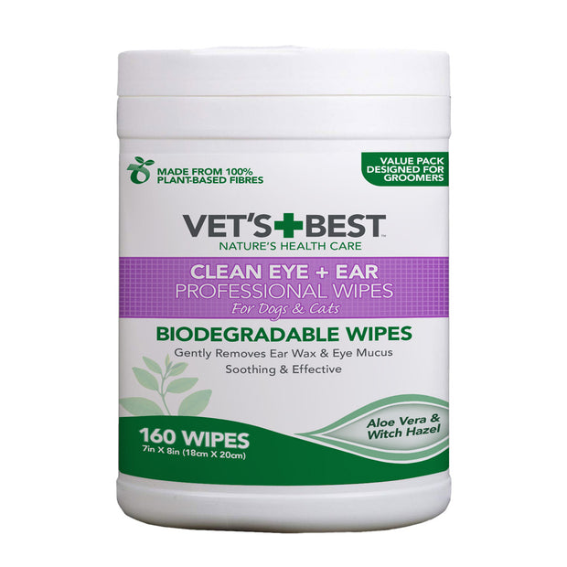 Vets Best Professional Eye & Ear Wipes (for Cats & Dogs)