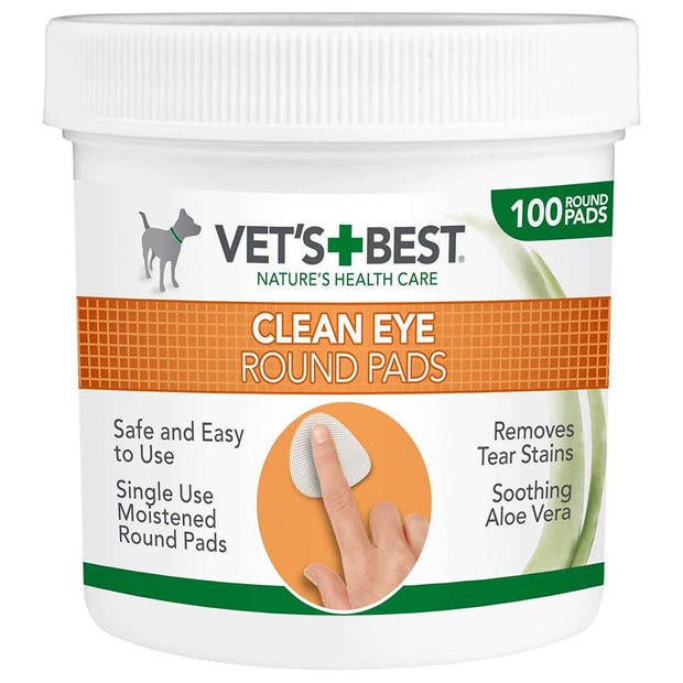 Vets Best Clean Eye Round Pads - Healthcare & Grooming
