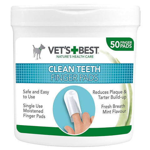 Vets Best Clean Teeth Finger Pads - Healthcare & Grooming