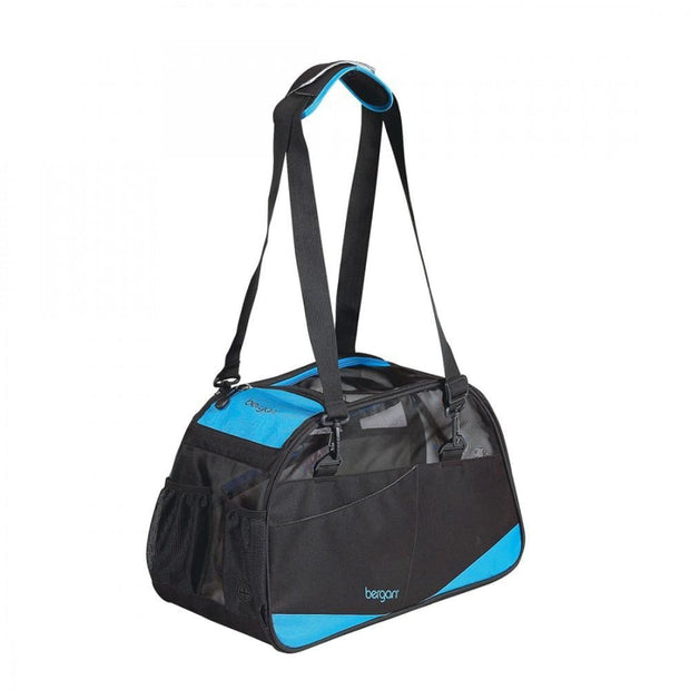 Voyager Comfort Carrier - Black with Blue - Small - Pet 